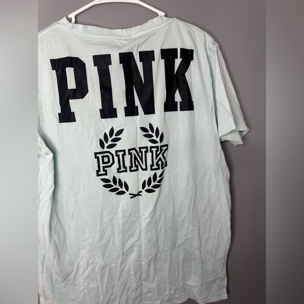 PINK Victoria's Secret Mint V-Neck Tee - Picture 11 of 12